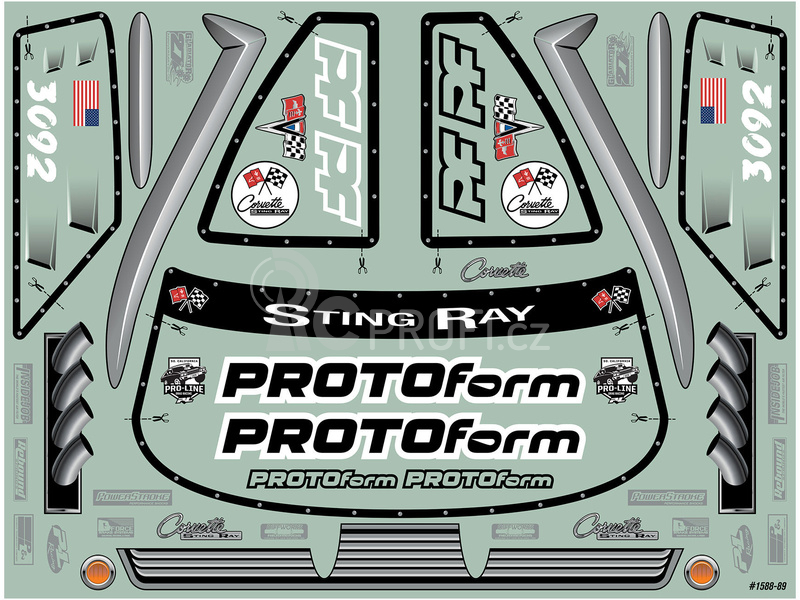 PROTOform karosérie 1:10 Chevrolet Corvette Stingray Pro Mod 1963 nenabarvená: Drag Car