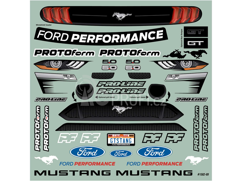 PROTOform karosérie 1:8 Ford Mustang 2021 (Arrma Vendetta)