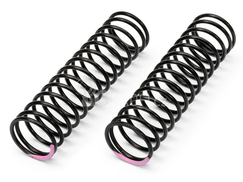 Pružiny 18x80x1.8mm 15.5 otáček(růžové 134gF/mm)