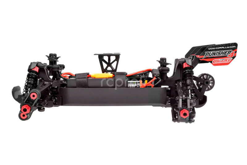 RC auto PUNISHER-4 Monster Truck 4WD 3-4S RTR, červená