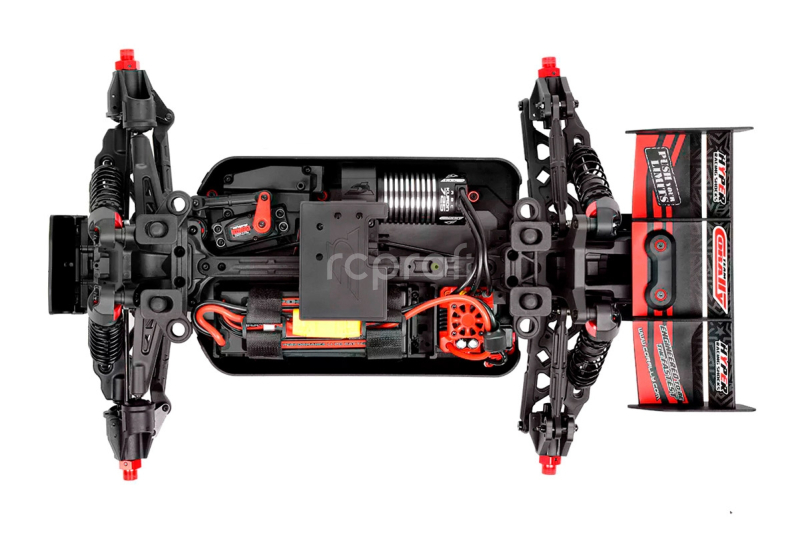 RC auto PUNISHER-4 Monster Truck 4WD 3-4S RTR, červená