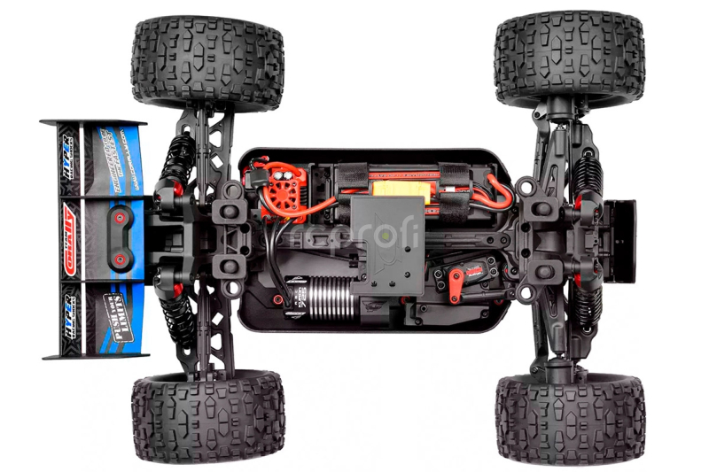 RC auto PUNISHER-4 Monster Truck 4WD 3-4S RTR, modrá