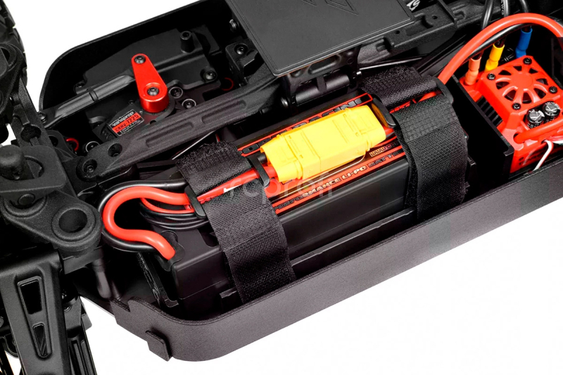RC auto PUNISHER-4 Monster Truck 4WD 3-4S RTR, modrá