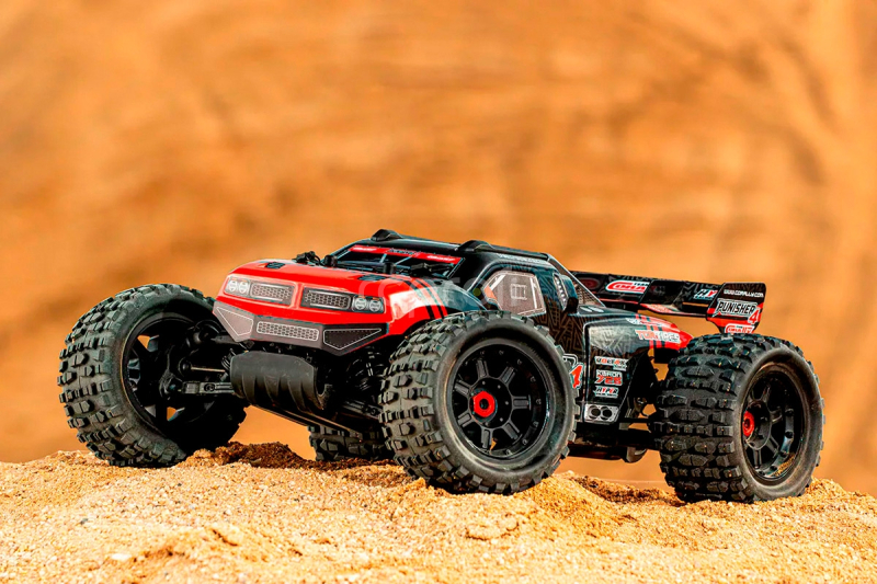 RC auto PUNISHER-4 Monster Truck 4WD 3-4S RTR, modrá