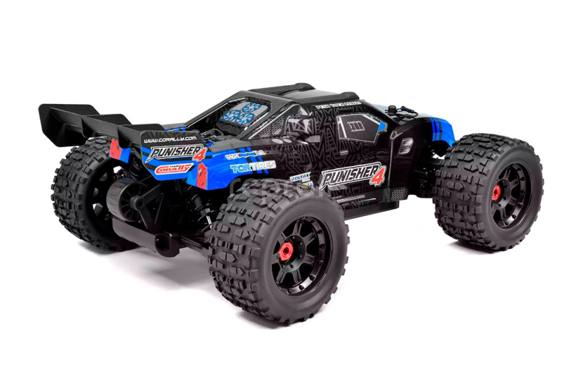 RC auto PUNISHER-4 Monster Truck 4WD 3-4S RTR, modrá
