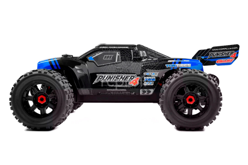 RC auto PUNISHER-4 Monster Truck 4WD 3-4S RTR, modrá