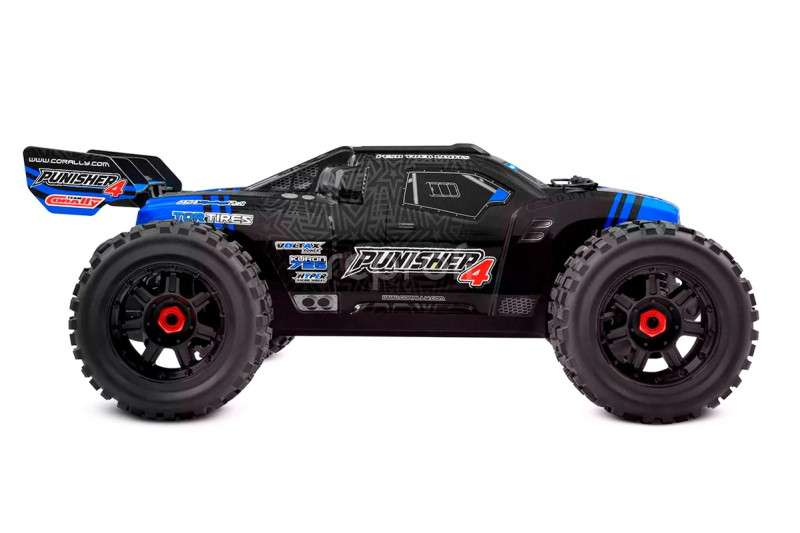 RC auto PUNISHER-4 Monster Truck 4WD 3-4S RTR, modrá