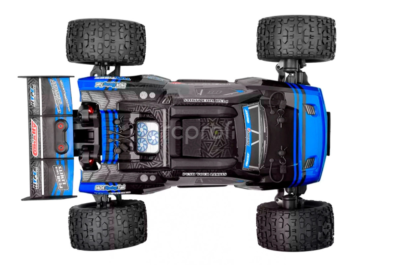 RC auto PUNISHER-4 Monster Truck 4WD 3-4S RTR, modrá