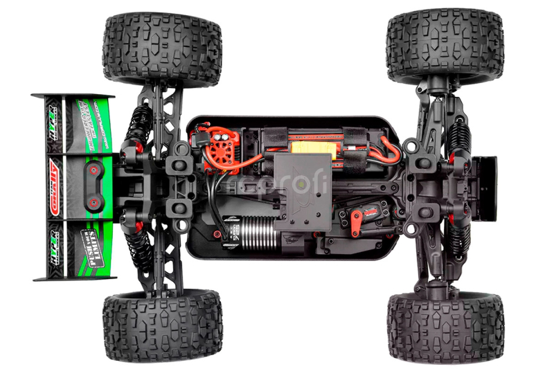 RC auto PUNISHER-4 Monster Truck 4WD 3-4S RTR, zelená