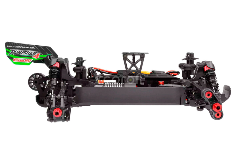 RC auto PUNISHER-4 Monster Truck 4WD 3-4S RTR, zelená
