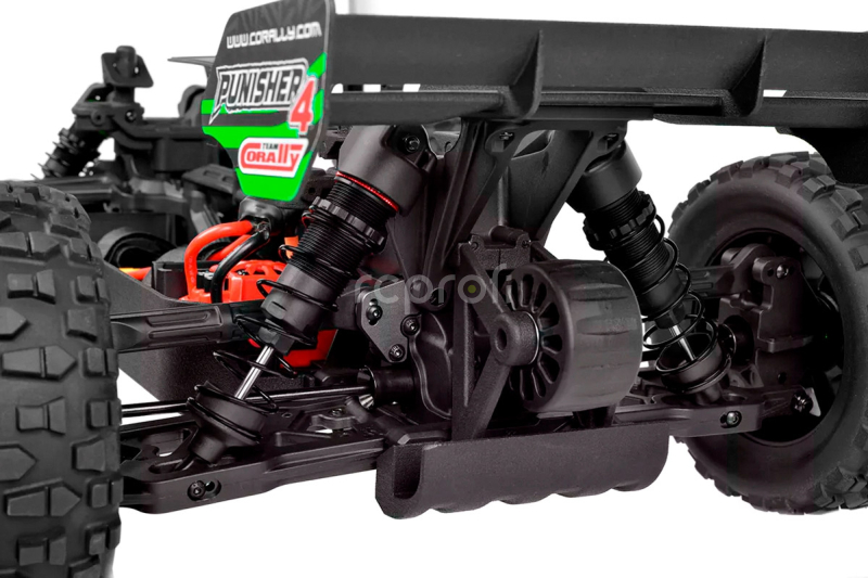 RC auto PUNISHER-4 Monster Truck 4WD 3-4S RTR, zelená
