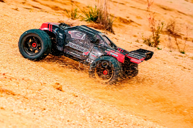 RC auto PUNISHER-4 Monster Truck 4WD 3-4S RTR, zelená