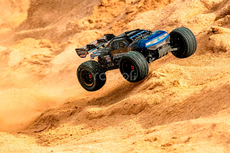RC auto PUNISHER-4 Monster Truck 4WD 3-4S RTR, zelená