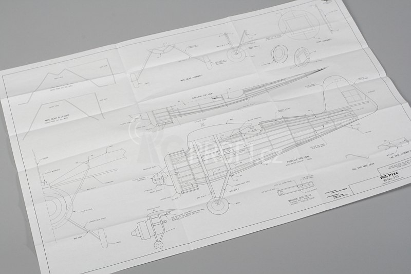 PZL P11c 762mm laser. vyřezávaný
