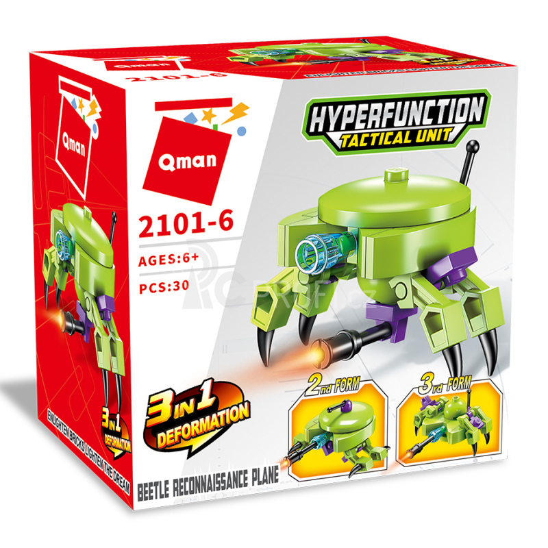 Qman Hyperfunction Tactical Unit 2101-6 Průzkumník Beetle 3v1