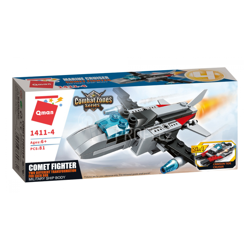 Qman Marine Cruiser 1411-4 Bojová stíhačka Comet 2v1