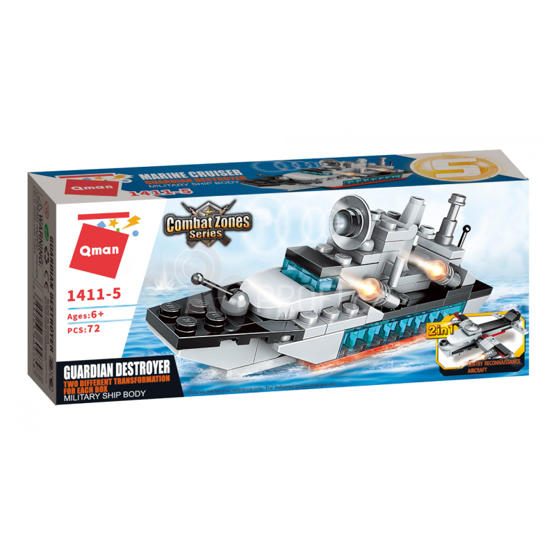 Qman Marine Cruiser 1411-5 Torpédoborec Guardian 2v1