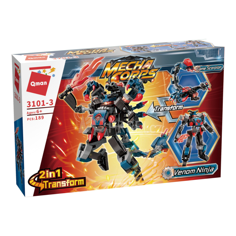 Qman MechaCorps 3101-3 Venom Ninja 2v1