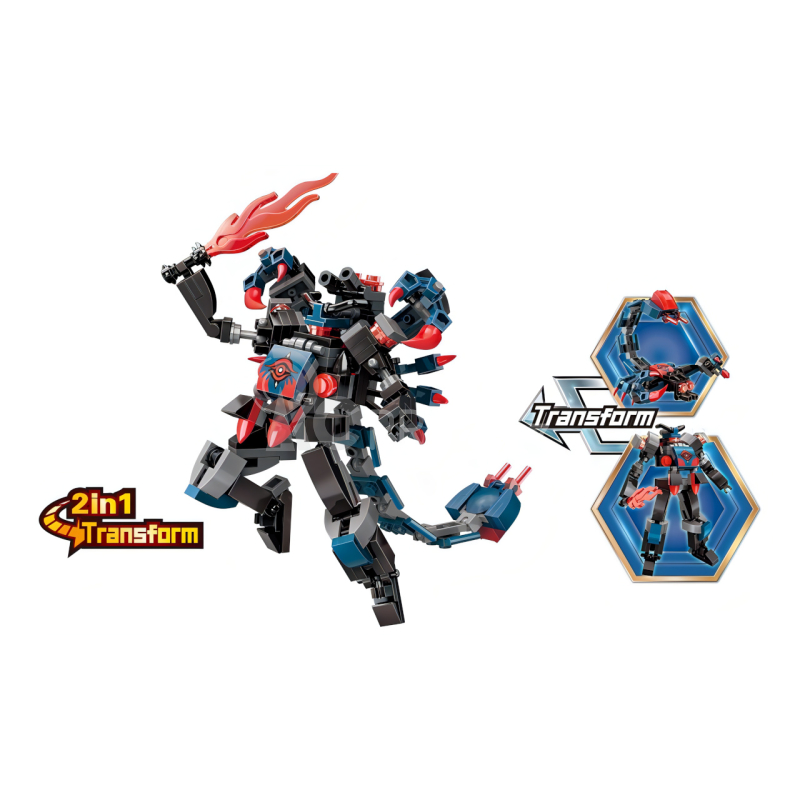 Qman MechaCorps 3101-3 Venom Ninja 2v1
