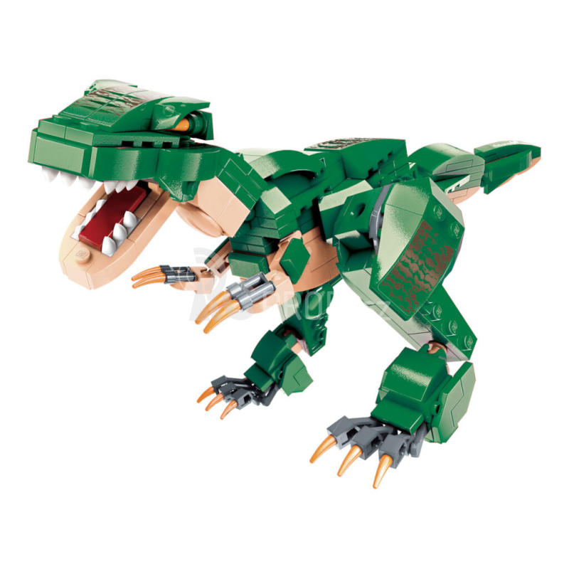 Qman Neomezené nápady W42106 Éra dinosauří války zelená - poškozený obal