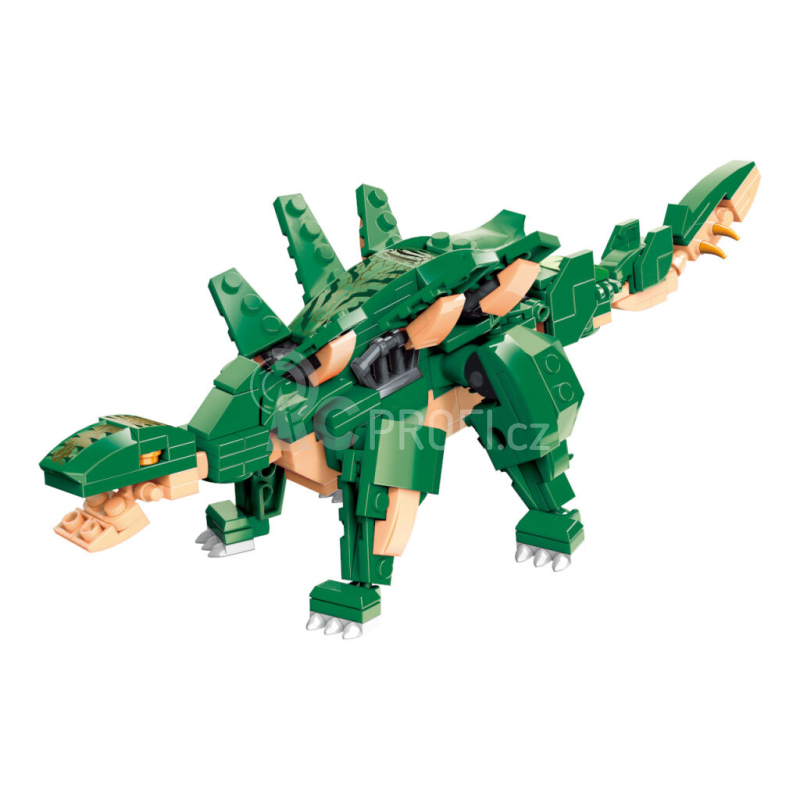 Qman Neomezené nápady W42106 Éra dinosauří války zelená - poškozený obal