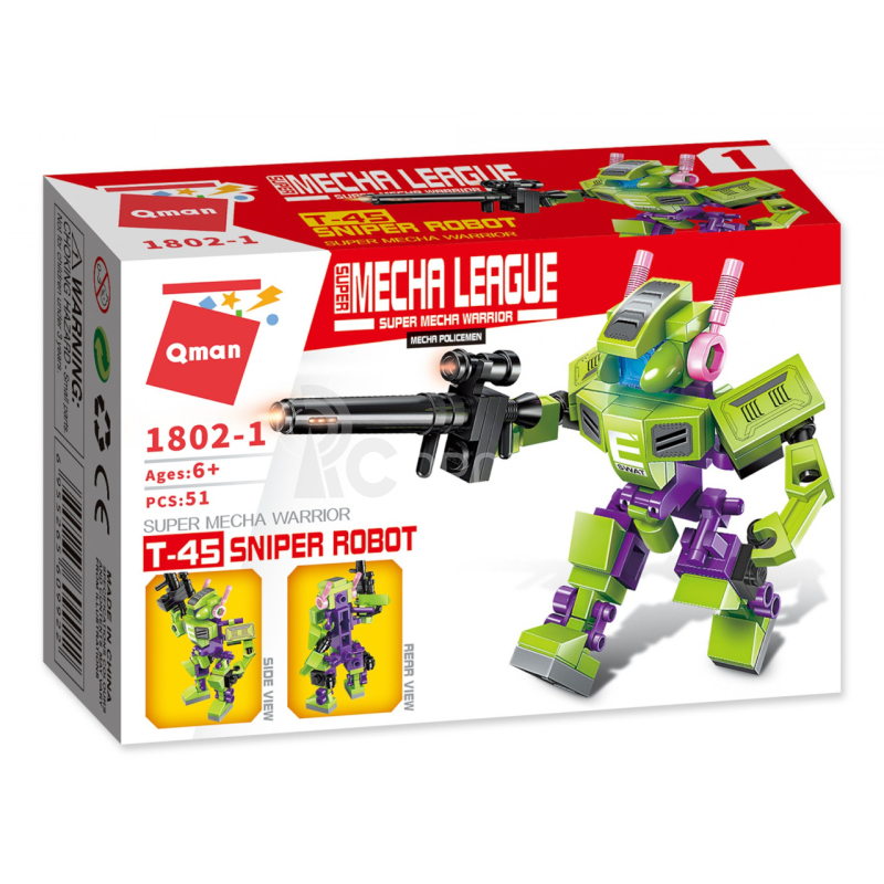 Qman Pioneer Police-Apocalypse 1802-1  Robot T-45 Sniper