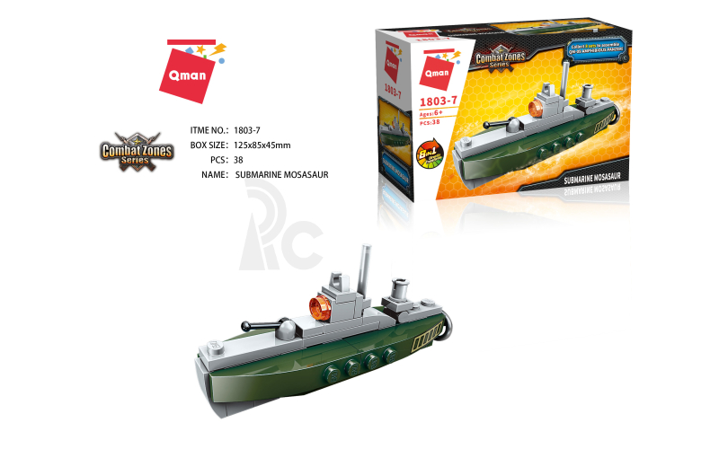 Qman QM-09 Amphibious Panzer 1803-7 Ponorka Mosasaur