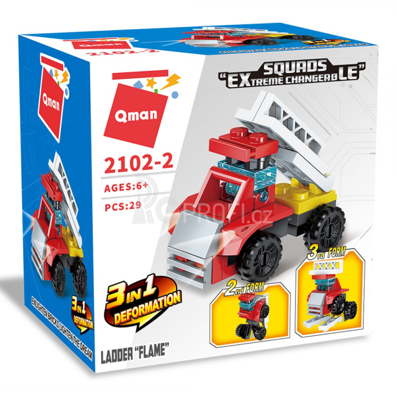 Qman Squros Extreme Changeable 2102-2 Auto Flame s žebříkem 3v1