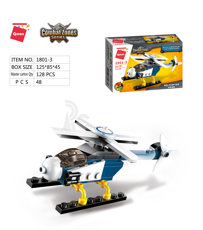 Qman Storm Armed Helicopter 1801-3 Vrtulník Hawk