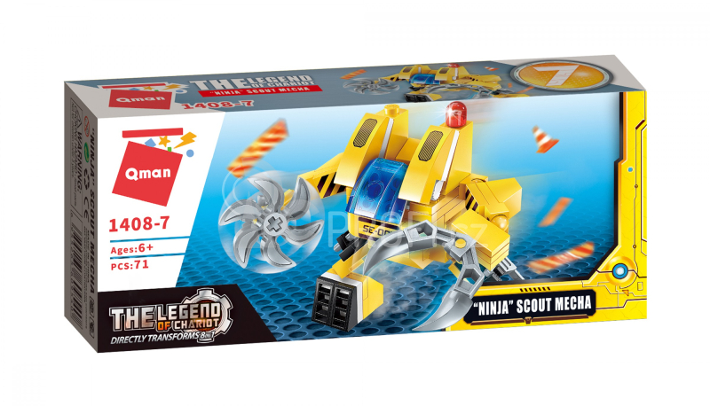 Qman The Legend Of Chariot 1408-7 Robot Ninja