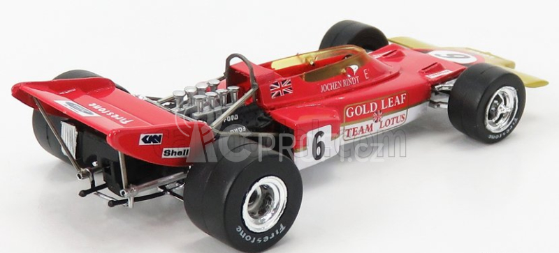 Quartzo Lotus F1  72c Team Lotus N 6 World Champion Winner French Gp 1970 Jochen Rindt 1:43 Červené Zlato