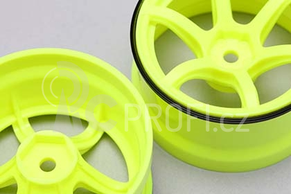 Racing Performer Driftovací disky 6 paprsků 01 (6mm Offset/žluté/2ks)