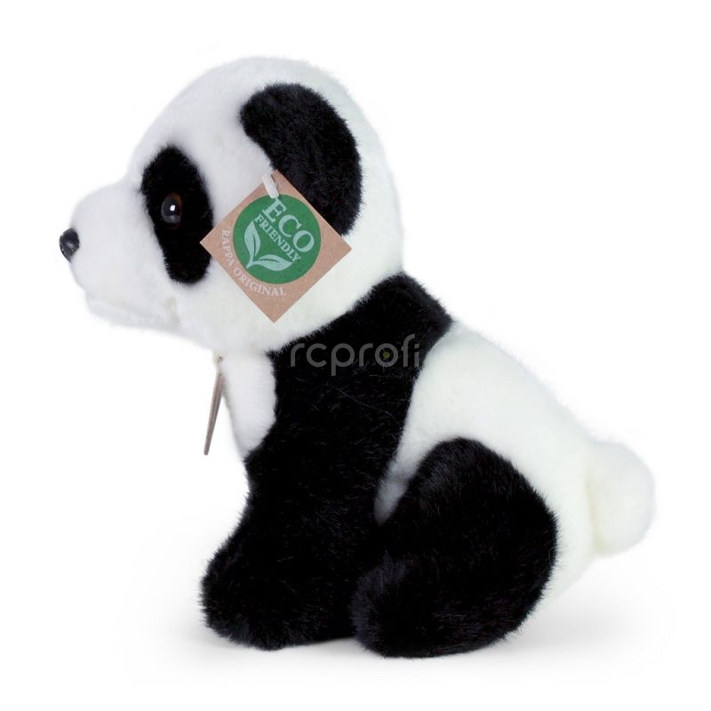 Rappa Plyšová panda sedící 18 cm ECO-FRIENDLY