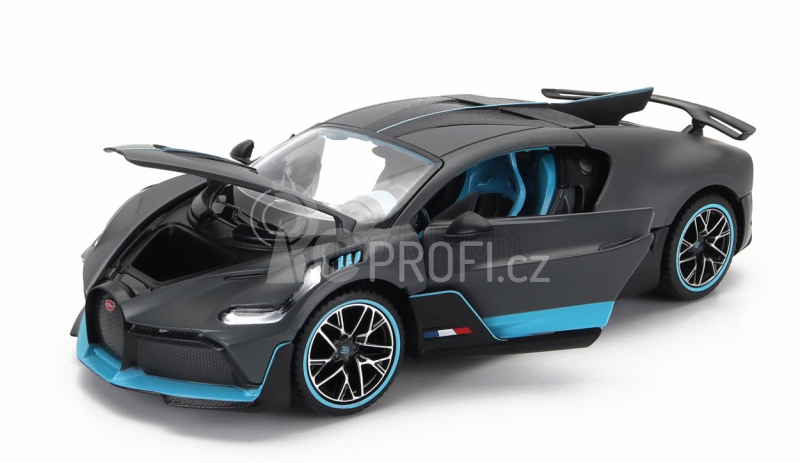 Rastar Bugatti Divo 2018 1:24 Šedá Světle Modrá