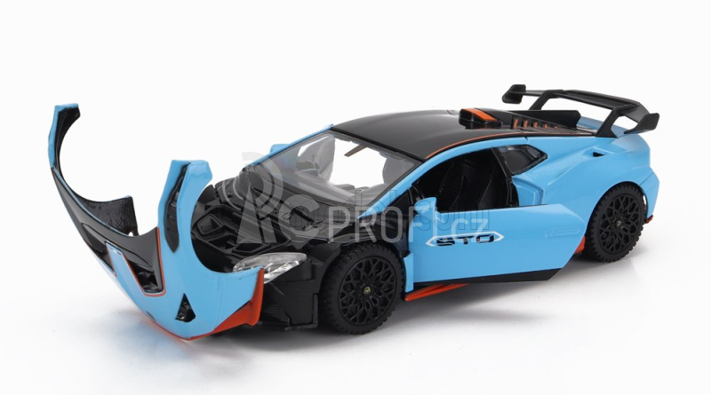 Rastar Lamborghini Huracan Sto Lp640-2 2021 1:32 Světle Modrá Oranžová