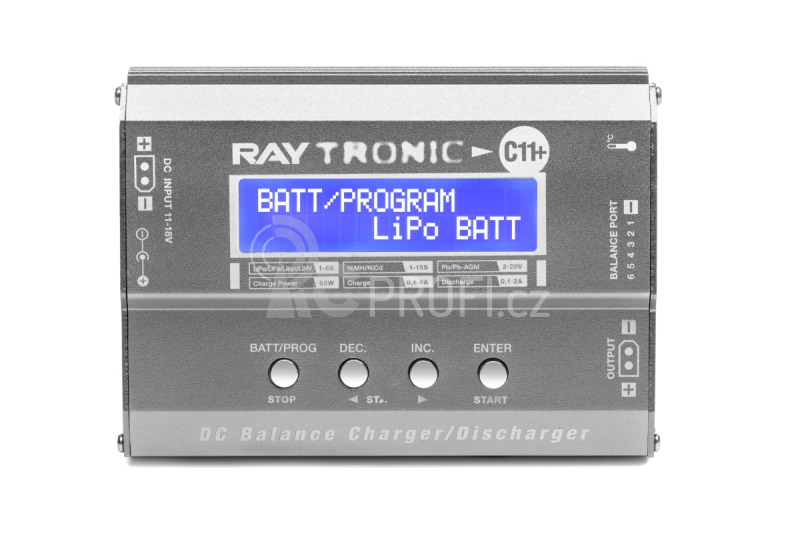 RAYTRONIC C11+ nabíječ s balancerem 60W + síťový zdroj 12V