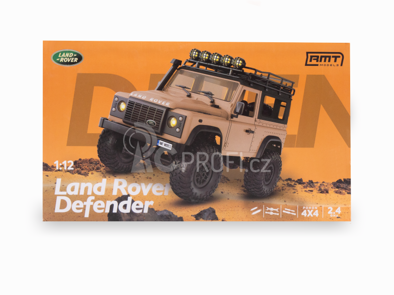 RC auto Land Rover Defender T98 1/12, písková + náhradní baterie