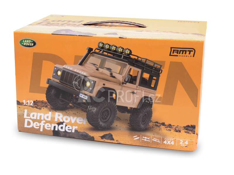 RC auto Land Rover Defender T98 1/12, písková + náhradní baterie