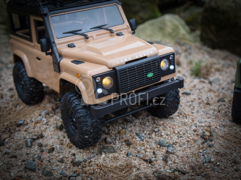 RC auto Land Rover Defender T98 1/12, písková + náhradní baterie