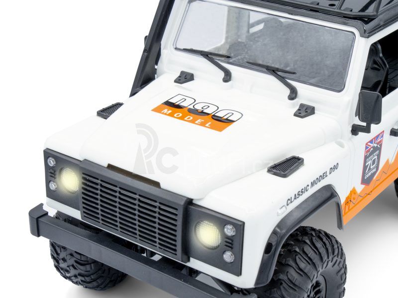 RC auto Land Rover Trail 1/12 RTR 4WD, bílá + náhradní baterie