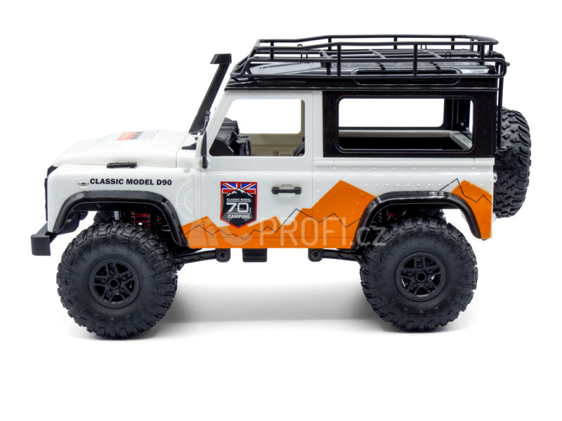 RC auto Land Rover Trail 1/12 RTR 4WD, bílá + náhradní baterie