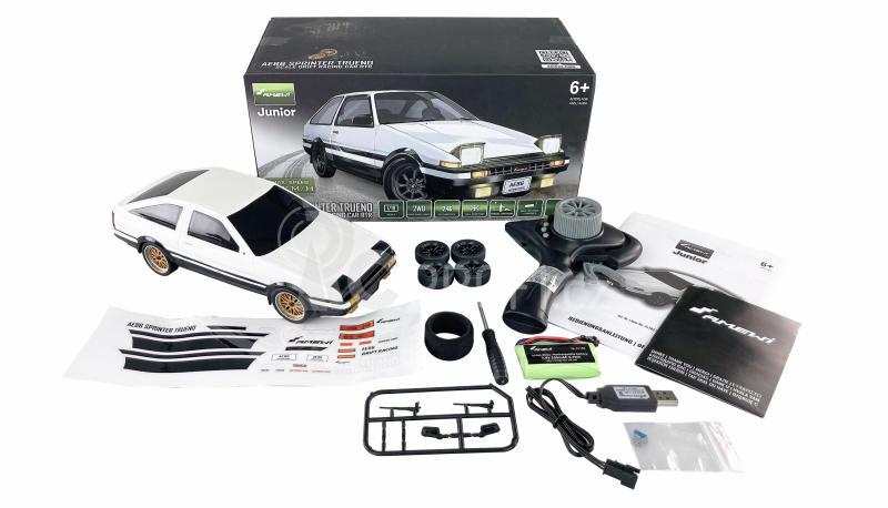 RC auto AE86 Drift Sprinter Trueno, bílá