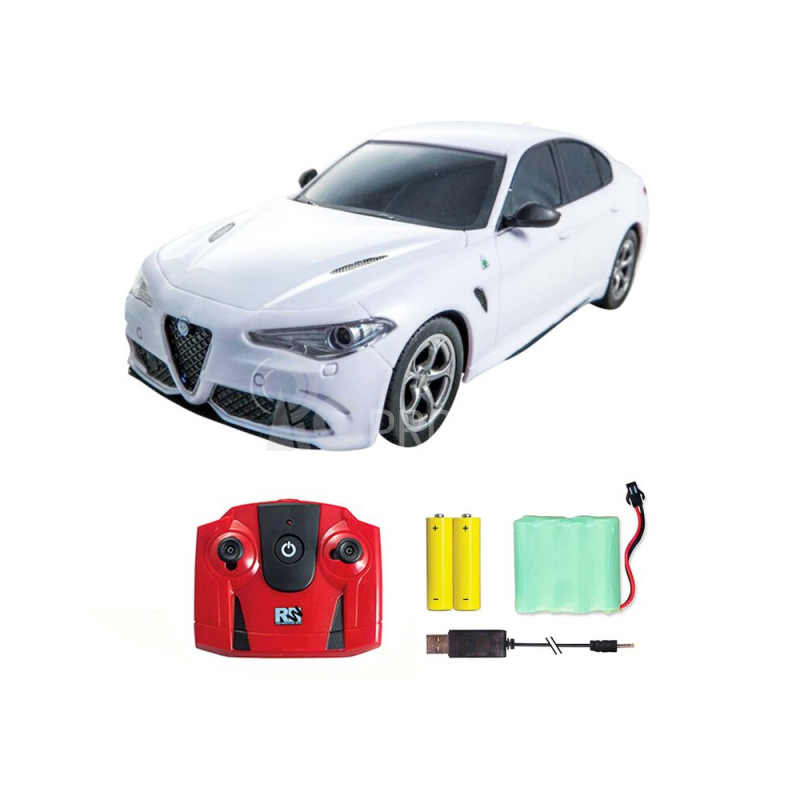 RC auto Alfa Romeo Giulia Quadrifoglio, bílá