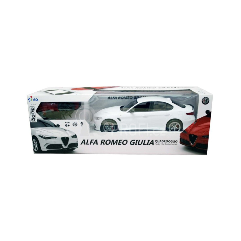 RC auto Alfa Romeo Giulia Quadrifoglio, bílá
