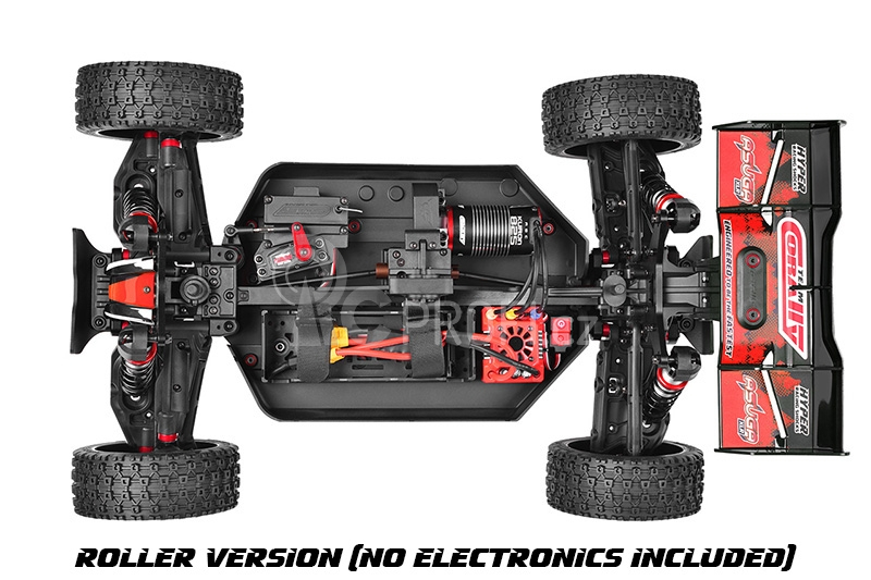 RC auto ASUGA XLR 6S - buggy 4WD - PRO Roller šasi, červená