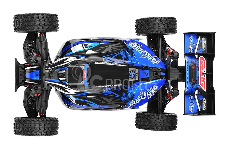 RC auto ASUGA XLR 6S - buggy 4WD - PRO Roller šasi, modrá