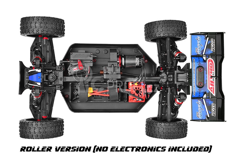 RC auto ASUGA XLR 6S - buggy 4WD - PRO Roller šasi, modrá