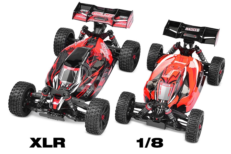 RC auto ASUGA XLR 6S - buggy 4WD - PRO Roller šasi, modrá