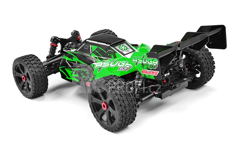 RC auto ASUGA XLR 6S - buggy 4WD - PRO Roller šasi, zelená