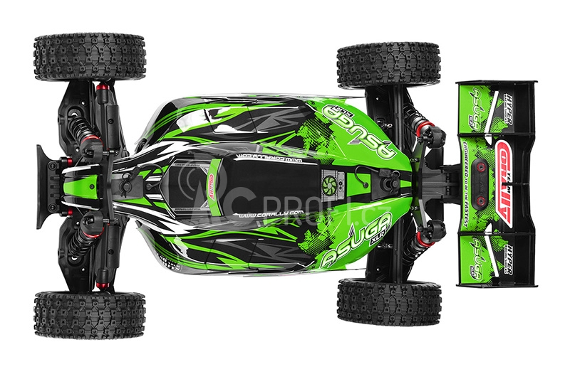 RC auto ASUGA XLR 6S - buggy 4WD - PRO Roller šasi, zelená